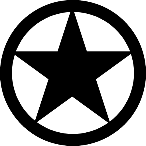 Star inside a circle
